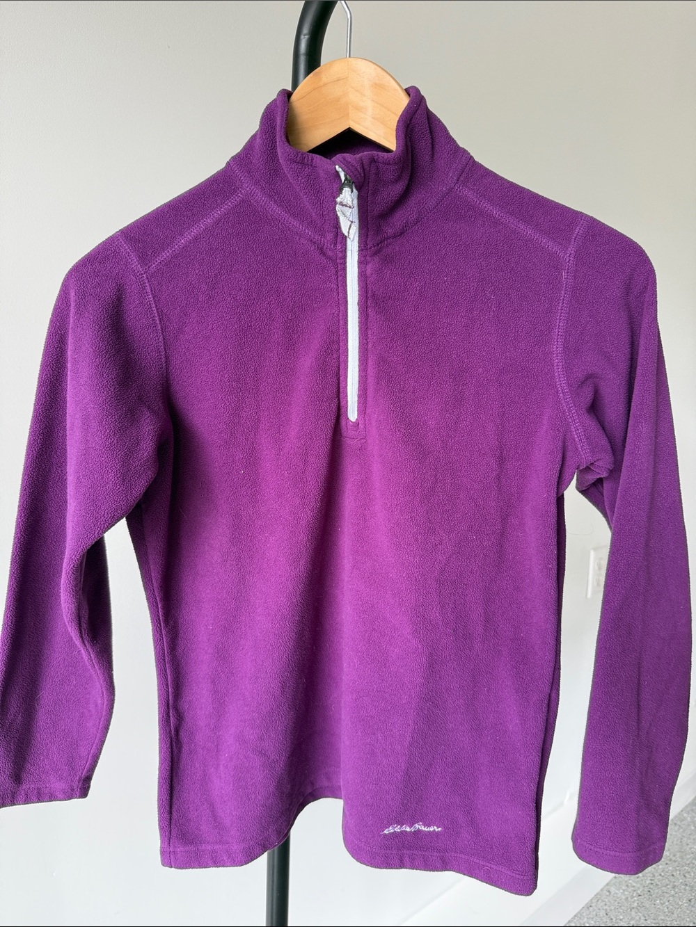 Eddie Bauer Kids Purple Half-Zip Fleece Pullover